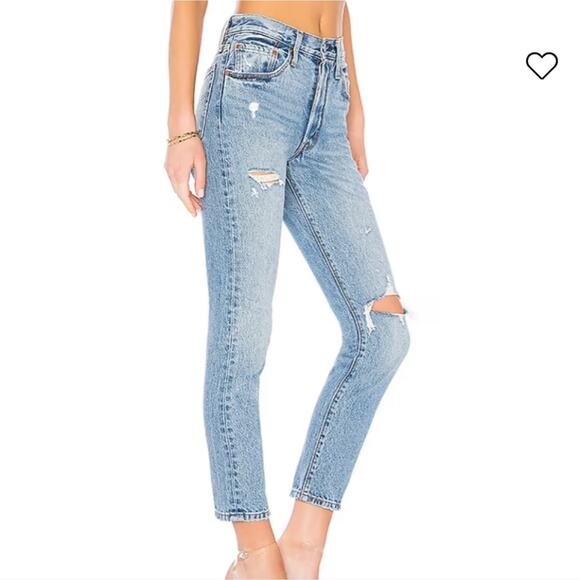 Levi's 501 Skinny Button Fly Jeans - Picture 5 of 10